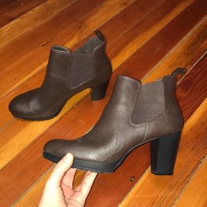 Never worn brown booties!